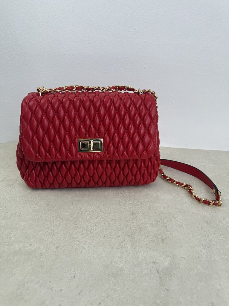 Bag MAGGIE tracolla rombo rosso 