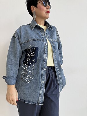 Giacca Luce Gemme denim