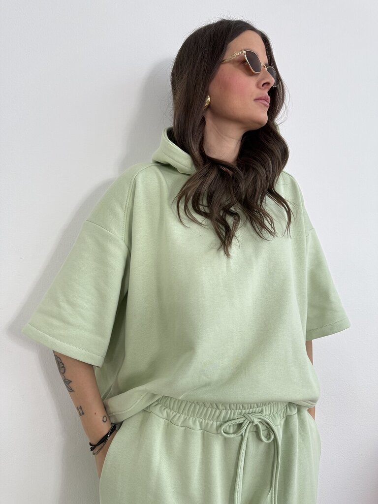 Felpa cappuccio Set Marwa - menta 