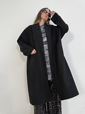 Cappotto black open
