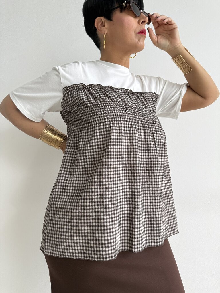 Ts Alina vichy - cioccolato 