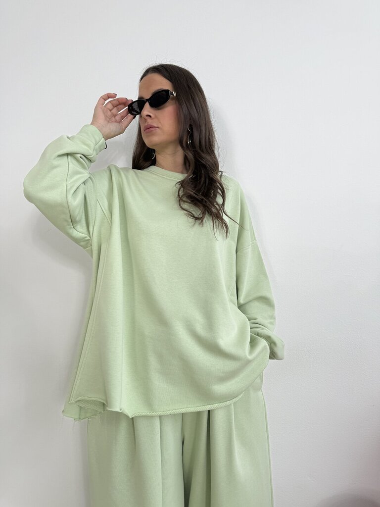 Felpa svasata Set Marwa - menta 