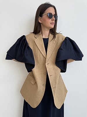 Giacca V sbuffo Vintage