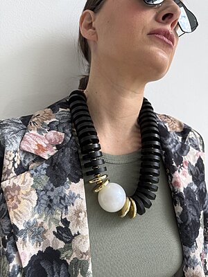 Collana Wood Pearl
