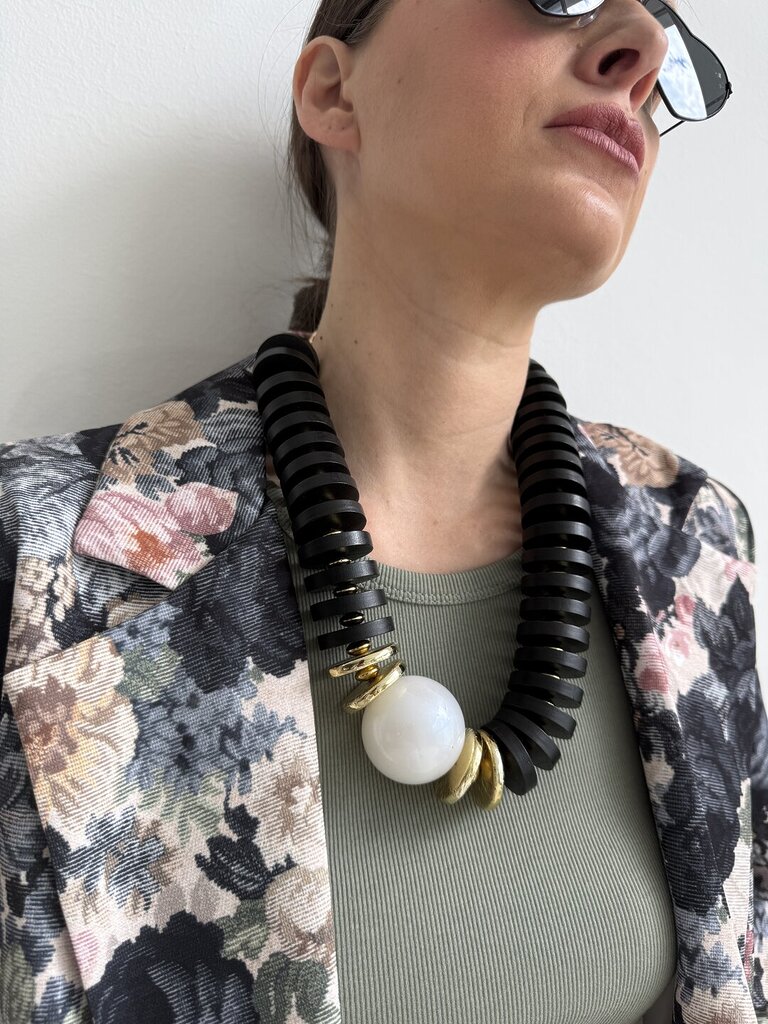 Collana Wood Pearl 