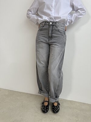 Jeans banana grey
