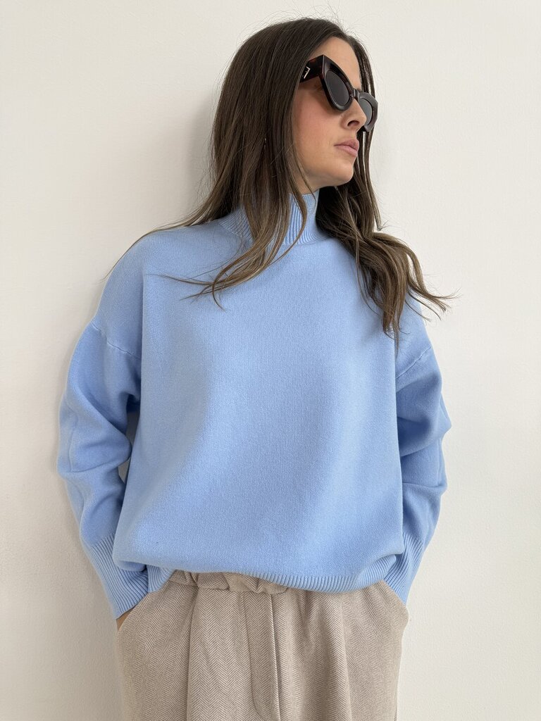 Pull New Lolita collo - Celeste 