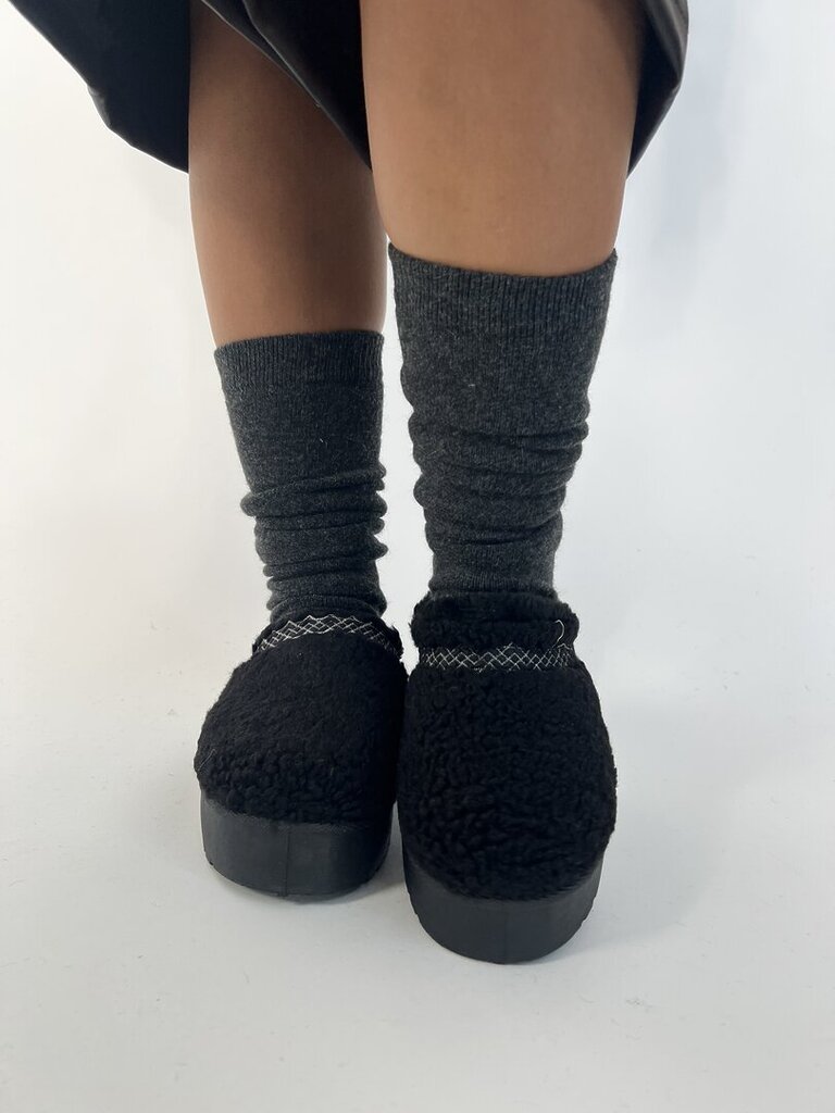 Mules platform teddy nero 