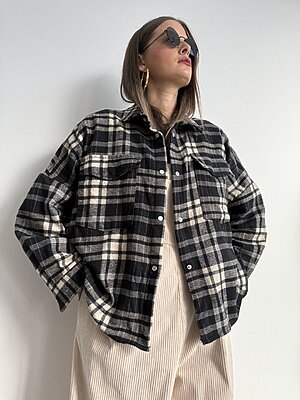 Camicia flanella checkblack