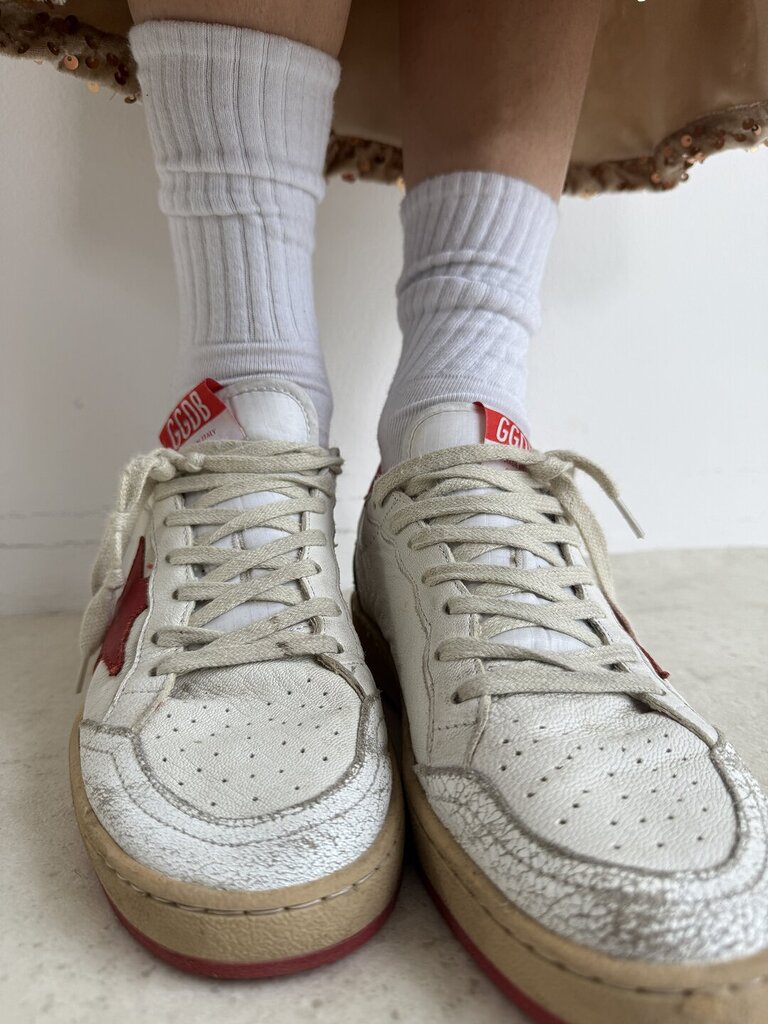 Gambeletto lungo spugna bianco 