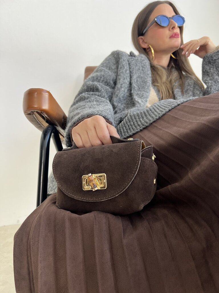 Minibag true leather ciocco 