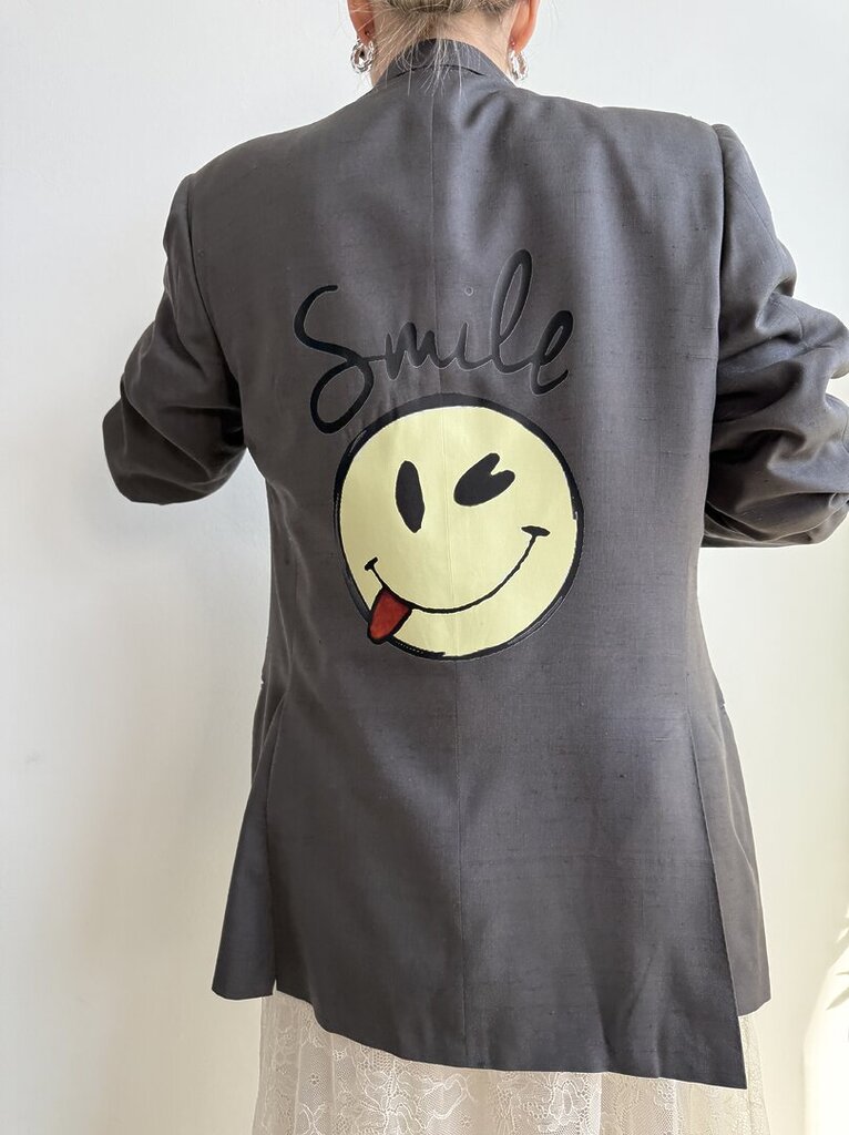 Blazer Vintage PuroSetaGrigio Smile 