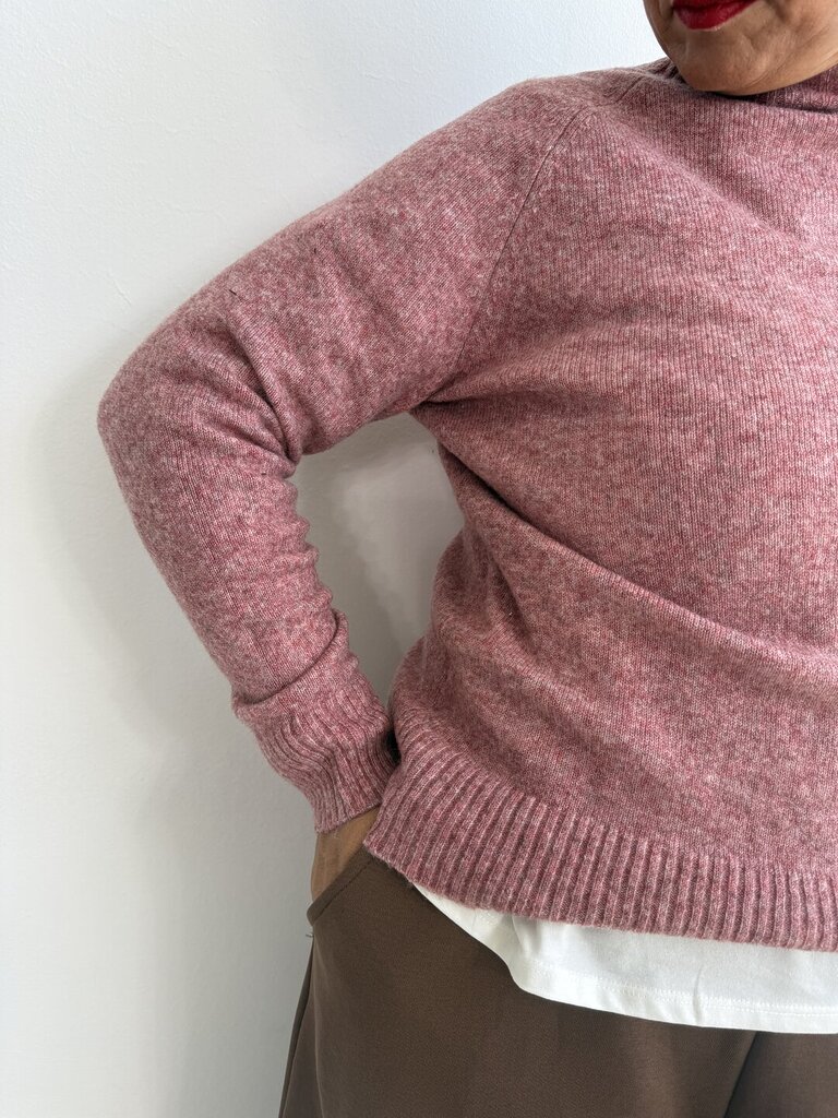 Pull Wool + 𝚌𝚘𝚕𝚘𝚛𝚒 - rosa antico scuro 