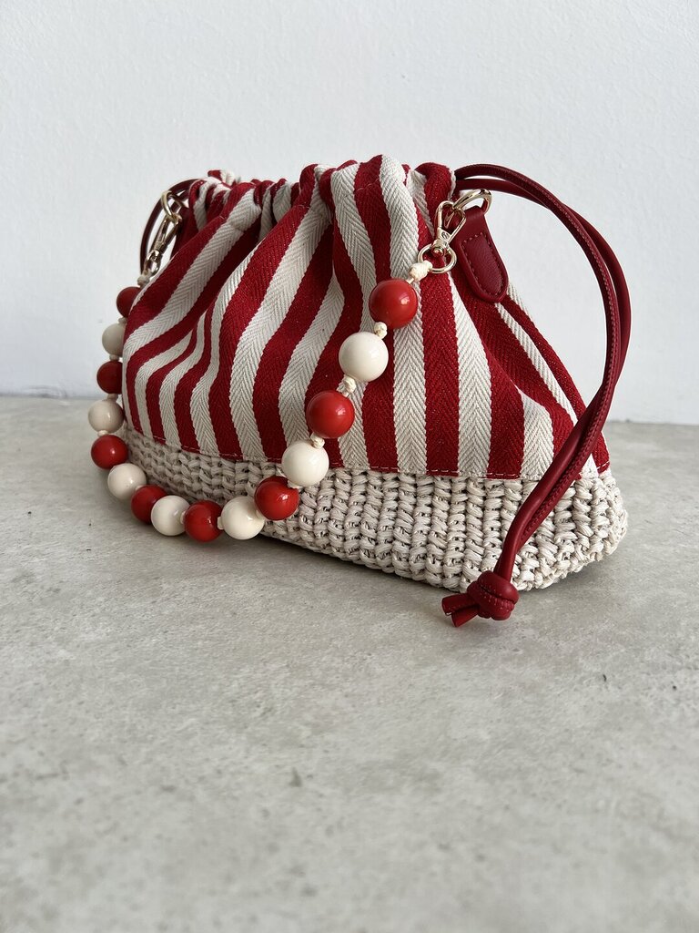 Bag Balls Stripe RedCream 
