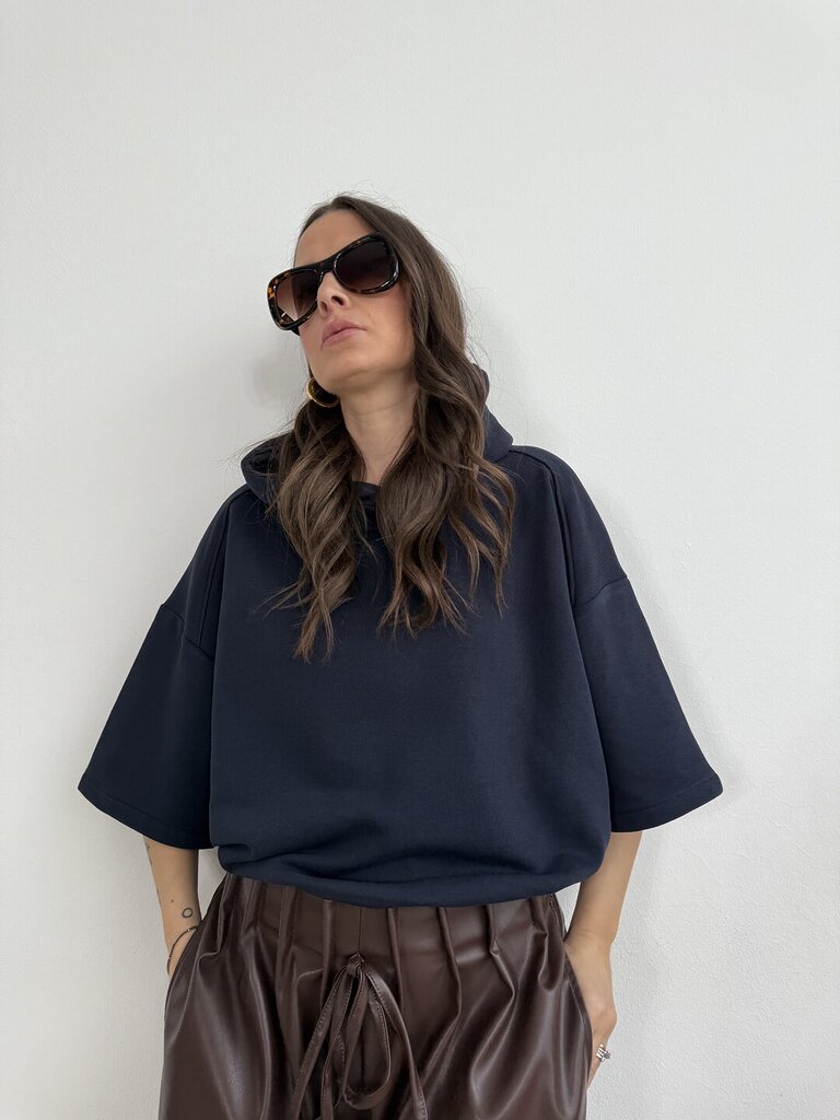 Felpa cappuccio Set Marwa - Blu 