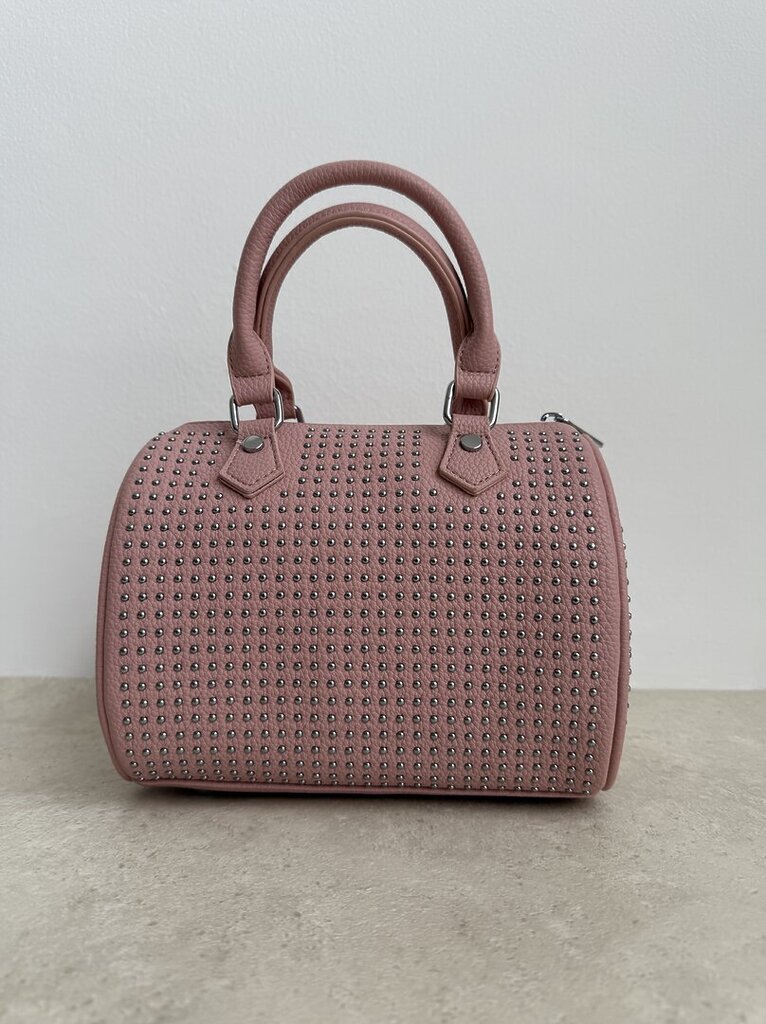 Bauletto micro borchie rosa 