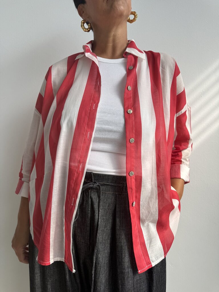 Camicia rigone Leonida - Rosso 