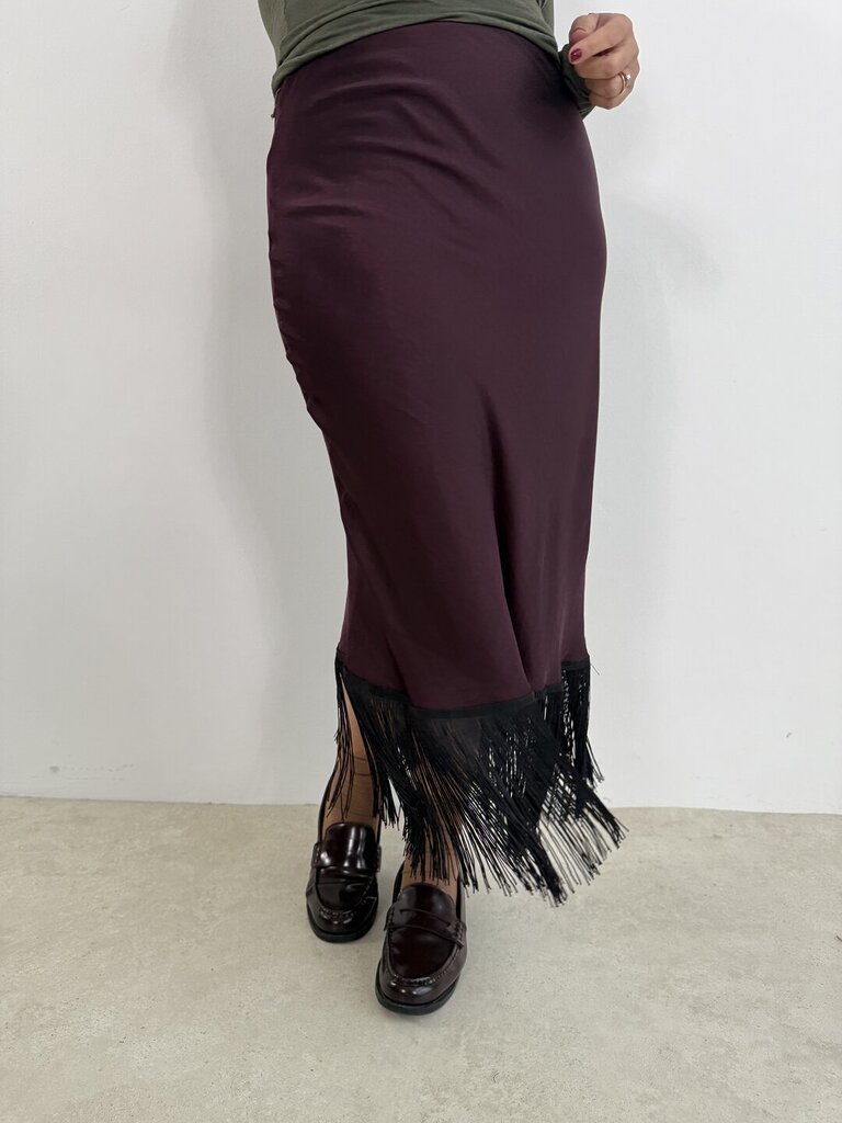 Gonna Charleston satin - Bordeaux 