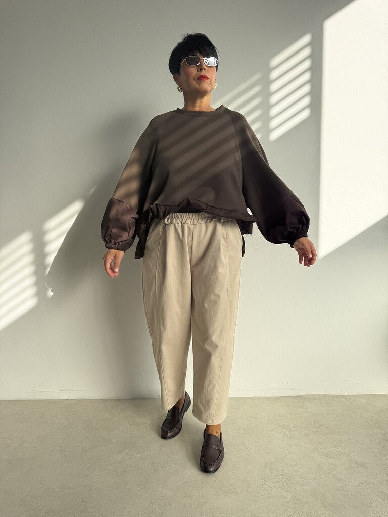 Pantalone Charles - panna 