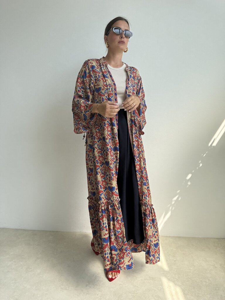 Kimono chemisier paisley - Bluette 