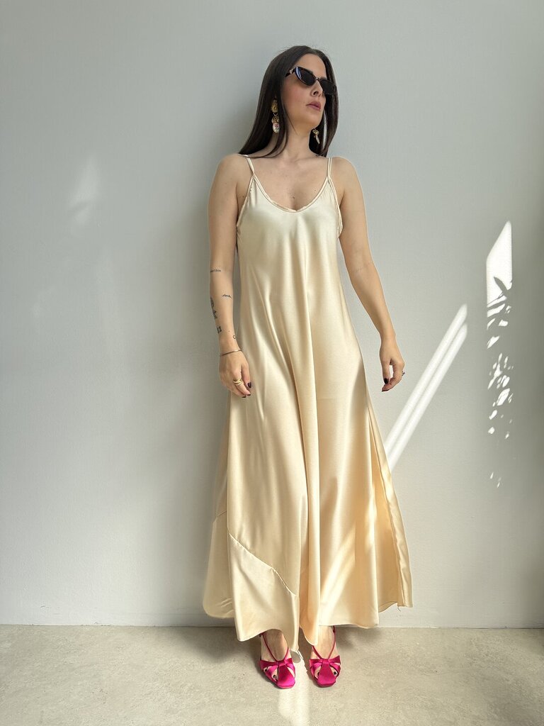 Abito Ludmilla satin - champagne 
