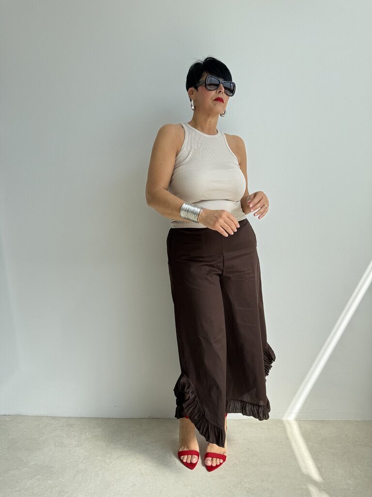 Panta Milvia Rouches - Marrone 