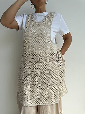 Gilet crochet mattonella