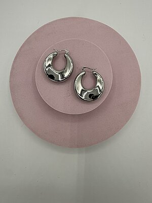 Orecchino monachella square argento