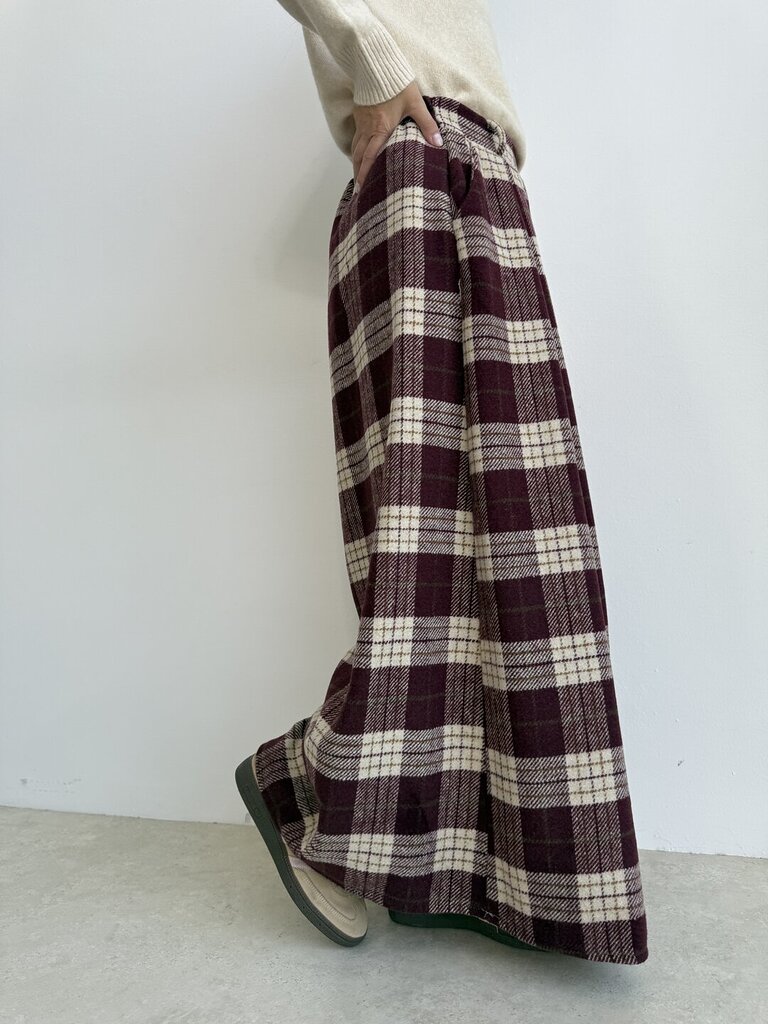 Pantagonna Gardena scacco - Bordeaux 