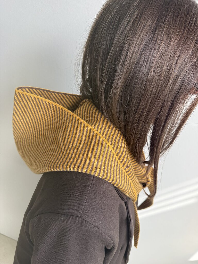 Foulard cappuccio rigolina - Giallo 