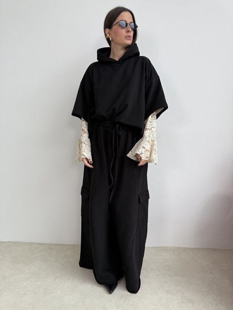 Felpa cappuccio Set Marwa - Nero 