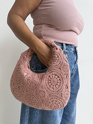 Bag crochet rosadeserto