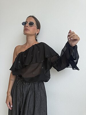 Blusa monospalla