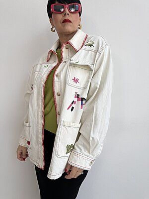 Giacca camicia red impuntura