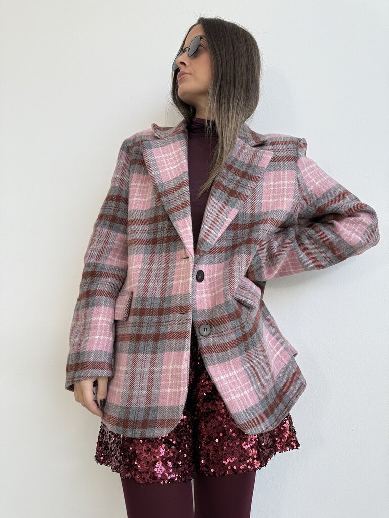 Giacca check pink 