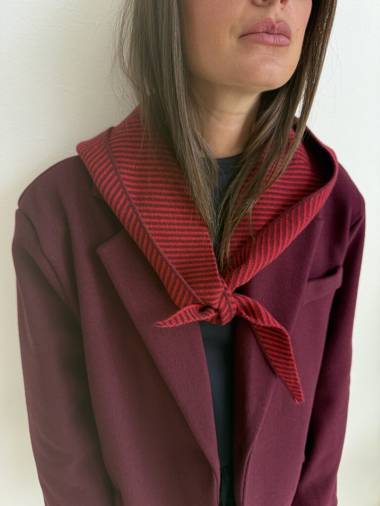 Foulard cappuccio rigolina - Rosso 