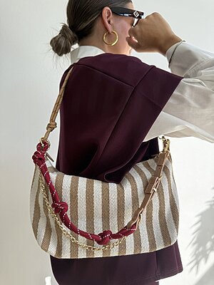 Bag MIU JACQUARD nocciola