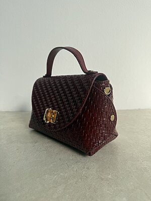 Bag Polly intreccio red