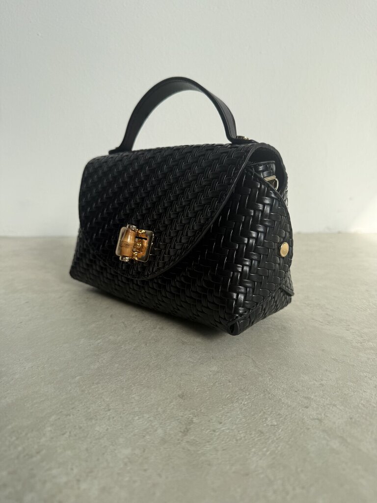 Bag Polly intreccio black 