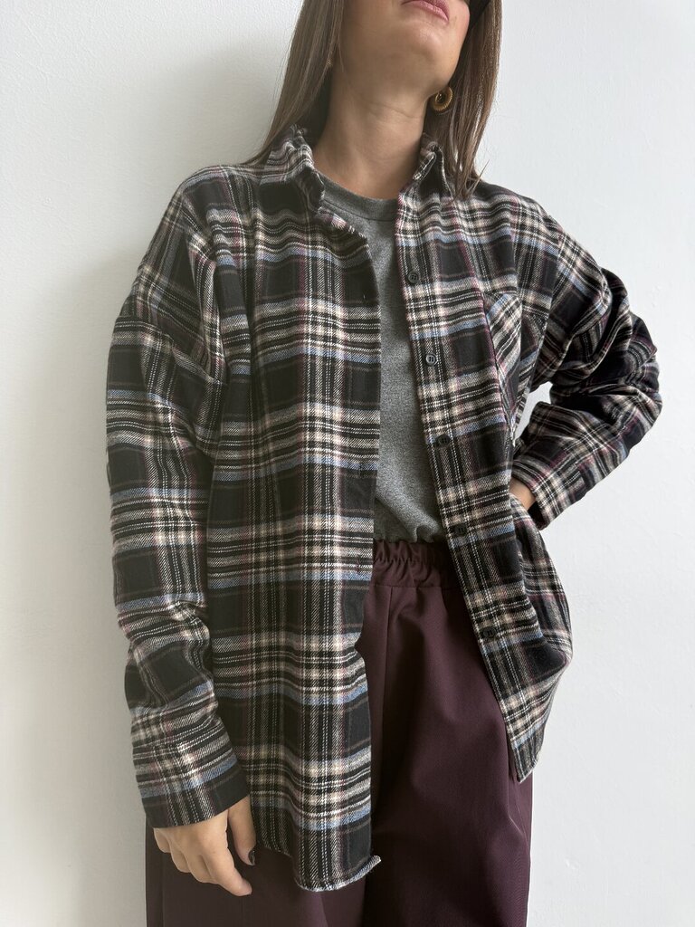 Camicia Lorella flanella - Nero 