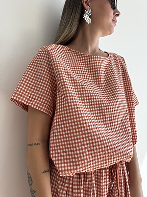 Blusa trapezio vichy SET JULIA