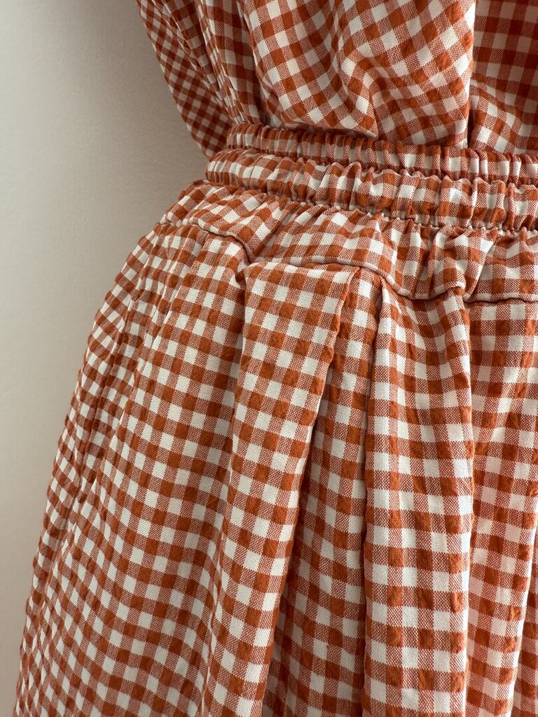 Pantagonna vichy SET JULIA - arancio 