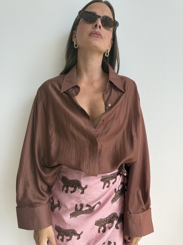 Camicia Stars velo - mattone 