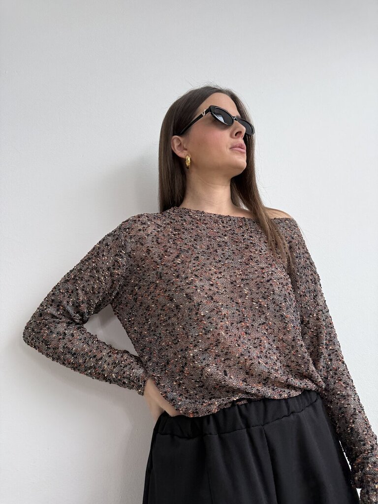 Maglia coriandolo - Nero 