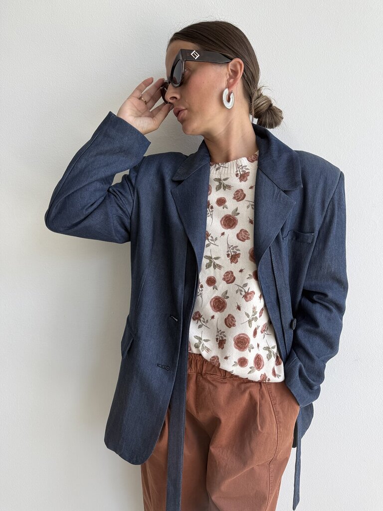 Blazer over revers rimovibile 