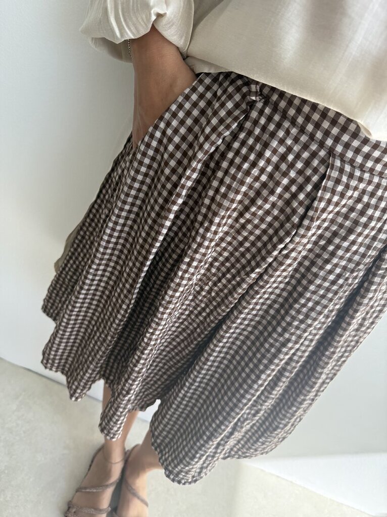 Bermuda VICHY - marrone 