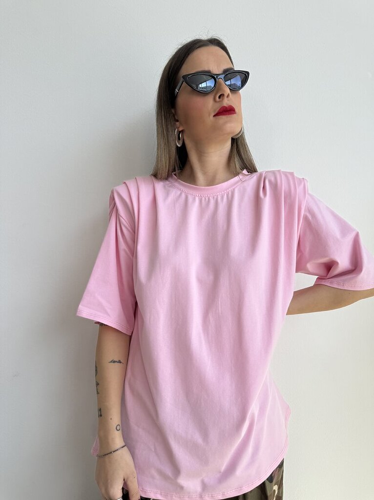 Ts ADELE drappeggio spallina - Rosa bubble 