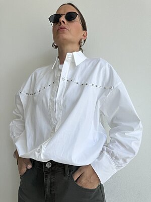 Camicia bulloni white