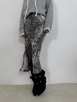 Longuette paillettes