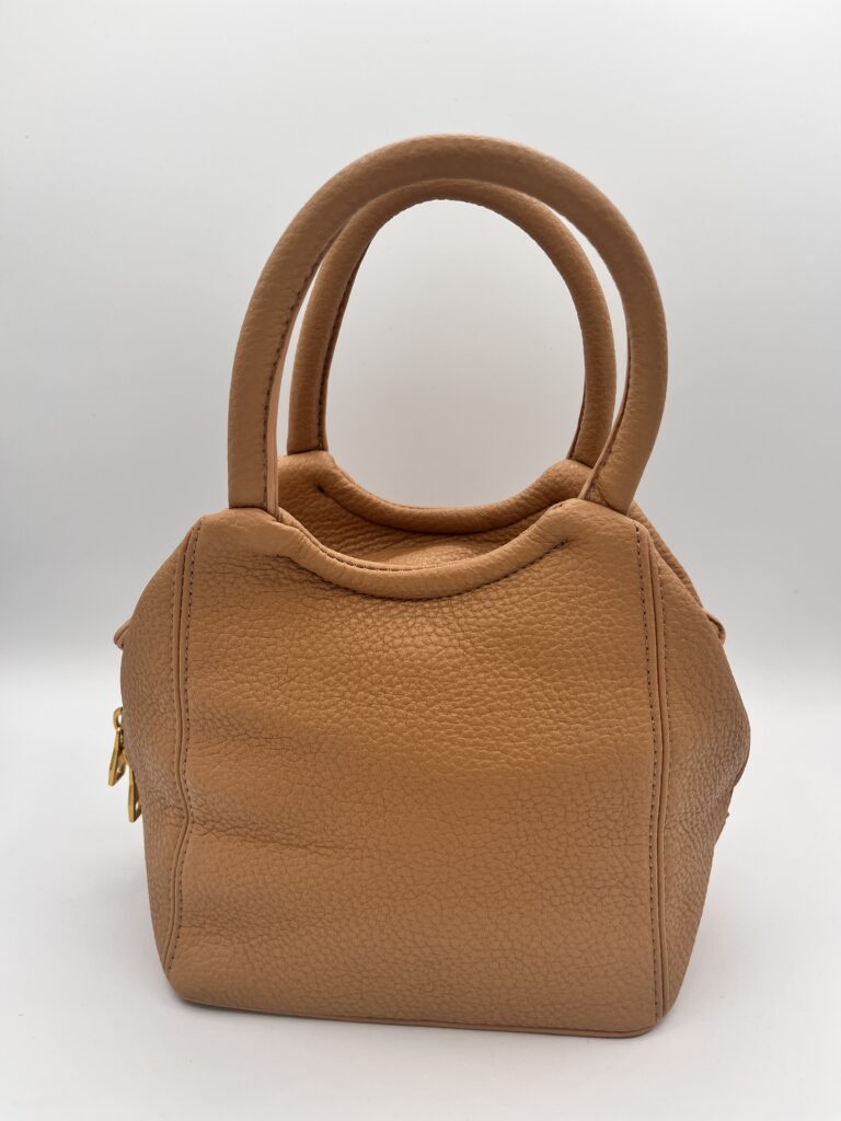 Borsa quadrata medium size cammello 